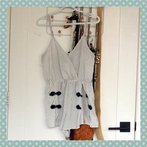 Forever 21 Striped Pajama Romper‎